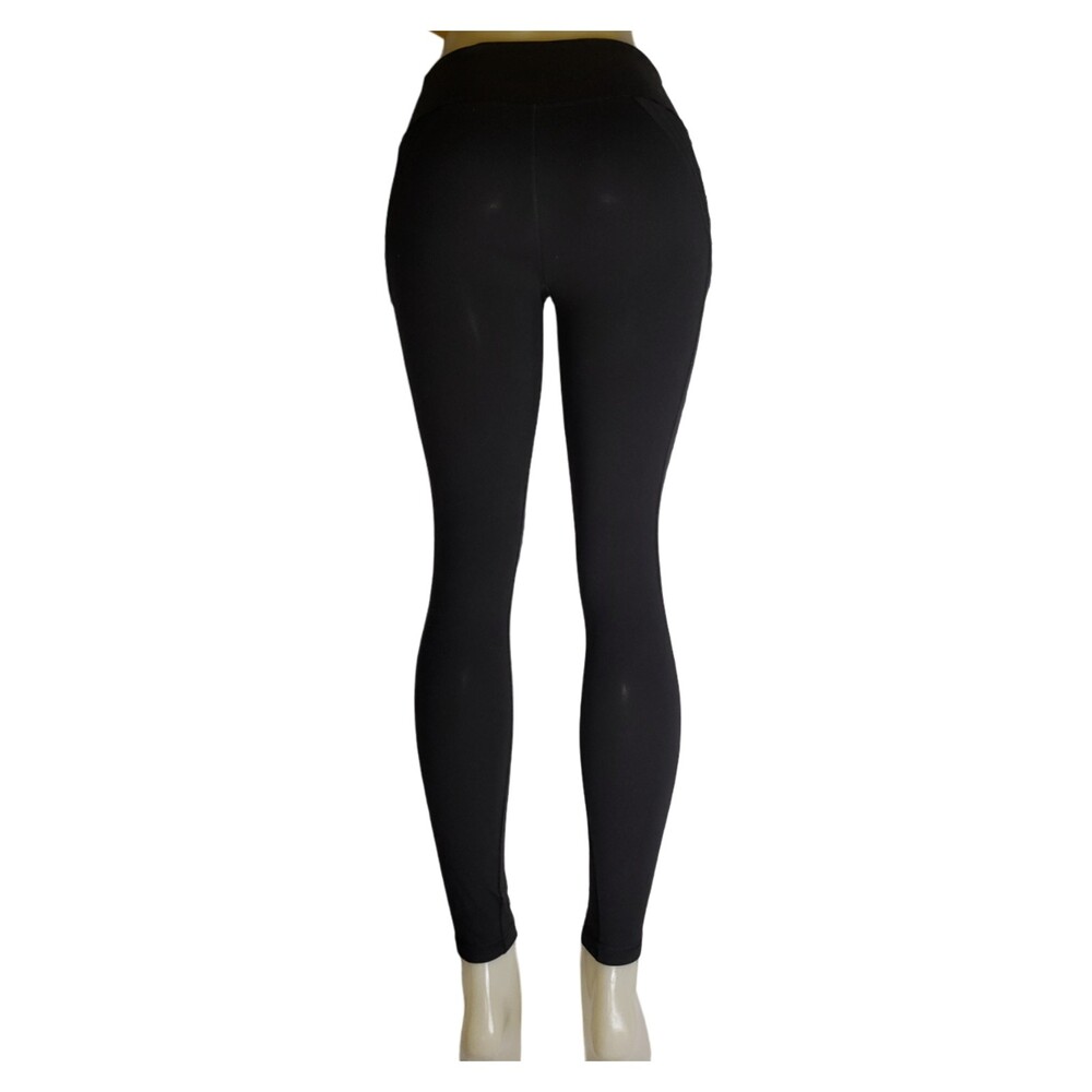 VICTORIA'S SECRET SPORT Knockout Black Leggings with Mesh Sides Size Small